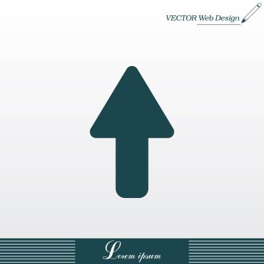 Simge yukarı yön ok