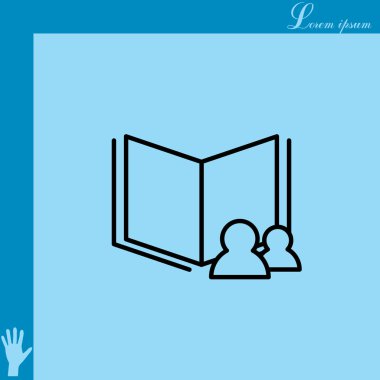 veri düz simgesi okuyun 