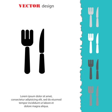 Çatal bıçak takımı web satırı simgesi