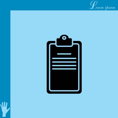 Pano veya denetim listesi simgesi