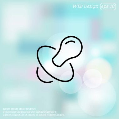 Meme ucu düz simgesi