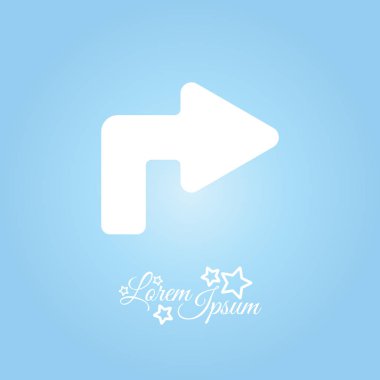 ok sağa çevir satırı simgesi