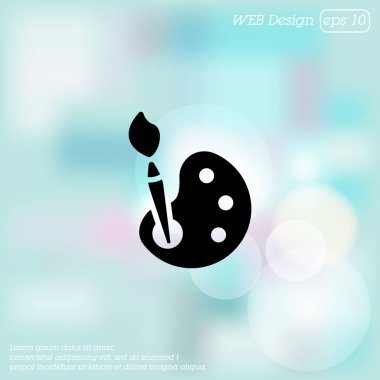 Fırça ve boya simgesi