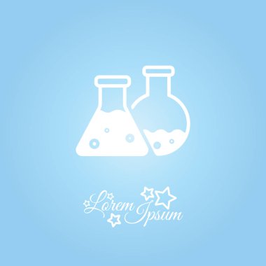 Laboratuvar şişeler simgesi