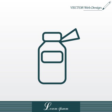 İlaç şişesi satırı simgesi