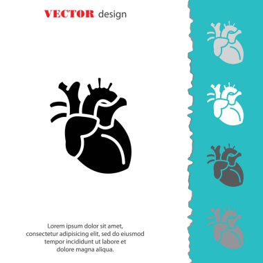 İnsan kalbi web satırı simgesi