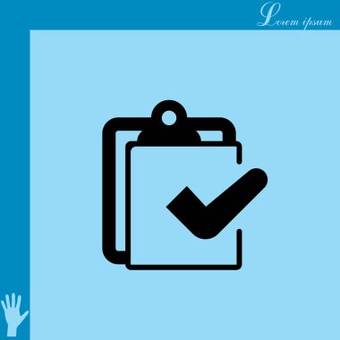 Pano veya denetim listesi simgesi