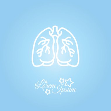 Akciğerler web simgesi