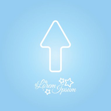 Simge yukarı yön ok