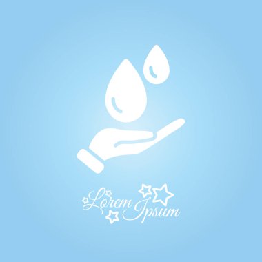 Elinde su damlaları