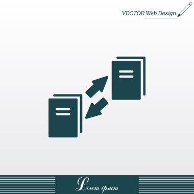 veri aktarım simgesini işaret