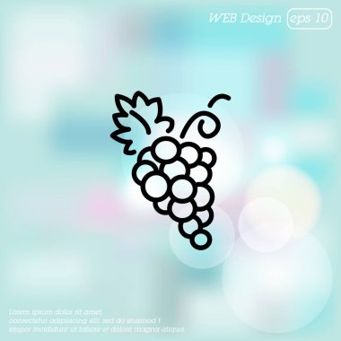 Avuç üzüm simgesi