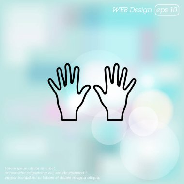 Sol ve sağ ellerini 