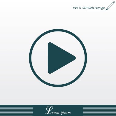 düğme web simgesi oynamak