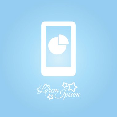 Smartphone ile grafik simgesi