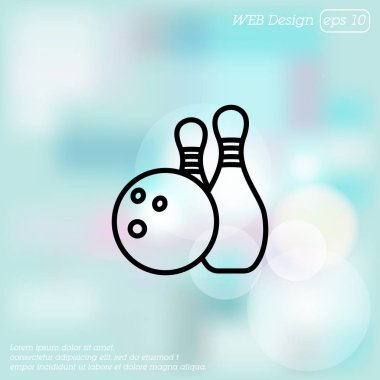 Bowling, top ve skittles