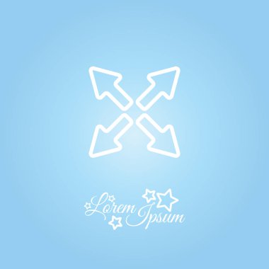 Bada bum düz simgesi