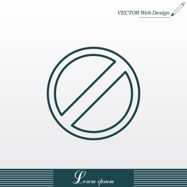 Kısıtlı simgesi tasarım