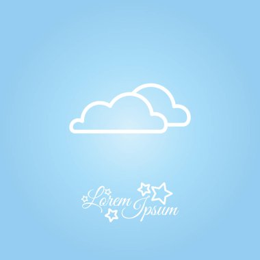 Bulutlar hava simgesi