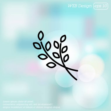 dalları basit simgesi