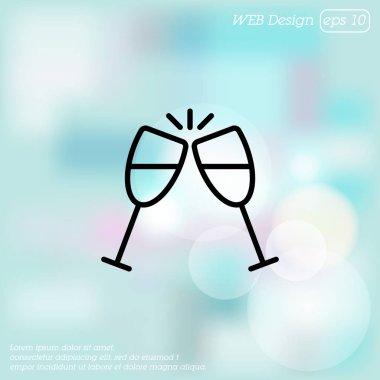 Şampanya ikonu.