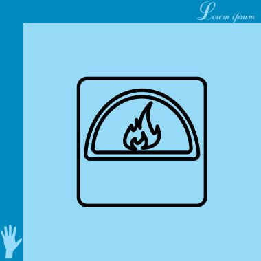 fırın satırı simgesi