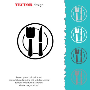 Çatal bıçak takımı web satırı simgesi