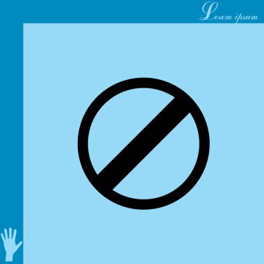 Kısıtlı simgesi tasarım