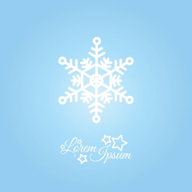 kar tanesi düz simgesi