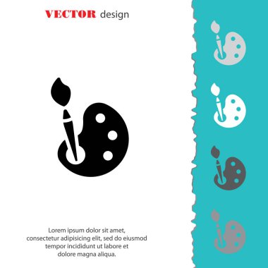 Fırça ve boya simgesi