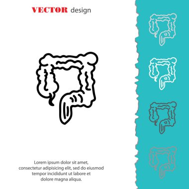 Bağırsak sağlık simgesi
