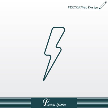 basit yıldırım ikonuna