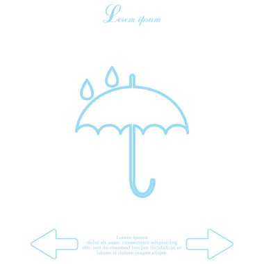 şemsiye satırı simgesi