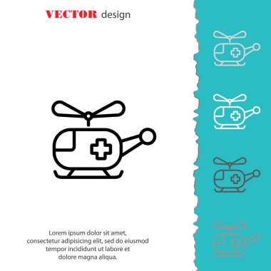 Helikopter ambulans satırı simgesi