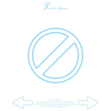 Kısıtlı simgesi tasarım