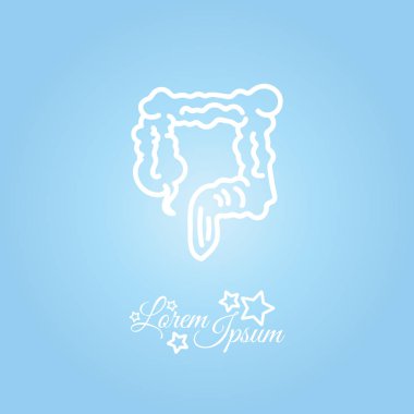 Bağırsak sağlık simgesi