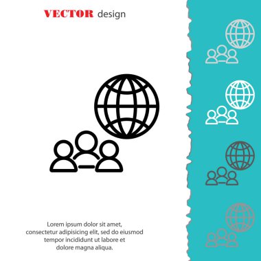 Grup insanlar ve dünya