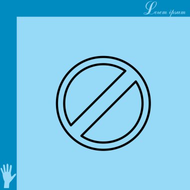 Kısıtlı simgesi tasarım