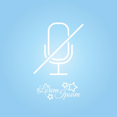 Mikrofon sesini kapat simgesini