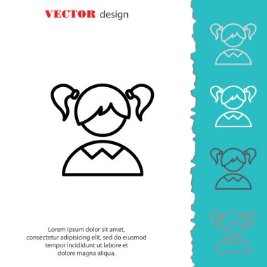 Kız öğrenci web simgesi