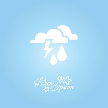 Fırtına yağmur simgesi