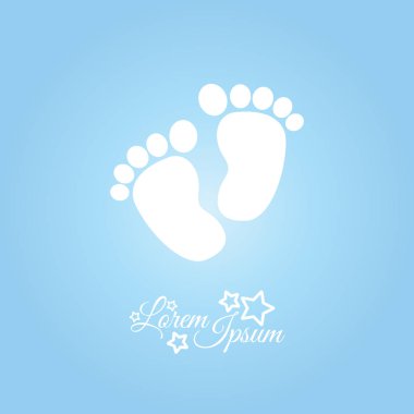 ayak izleri düz simgesi