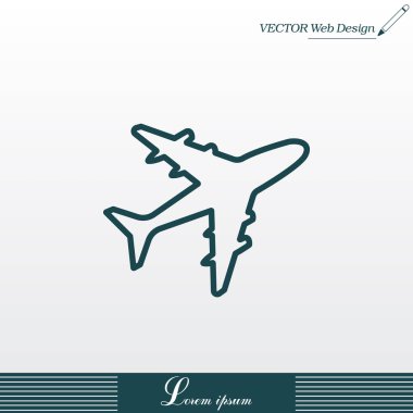 uçak işareti simgesi