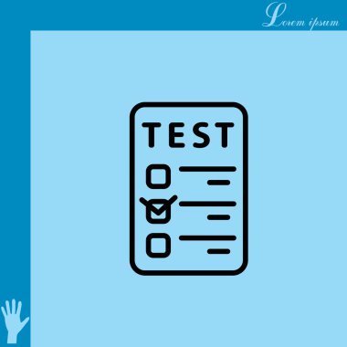 satırı onay işareti simgesi