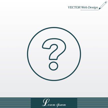 soru işareti satırı simgesi