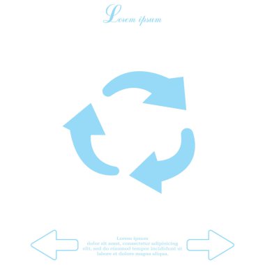 döndürme oklarını daire simgesi