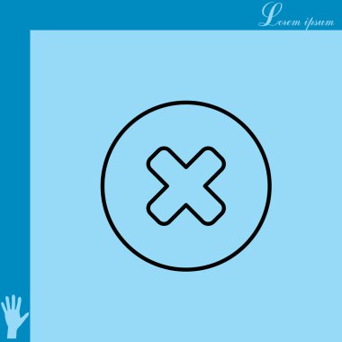 İşareti, Sil simgesini.