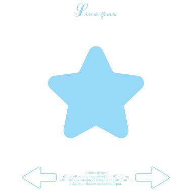 Yıldız Düz Simgesi