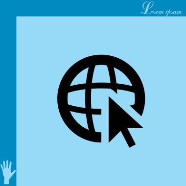 Küre ve fare imleç simgesi