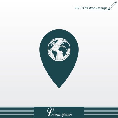 İşaretçi düz simge ile göster